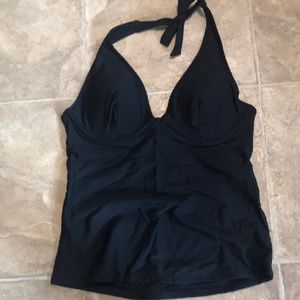 Old Navy Black Halter Tankini